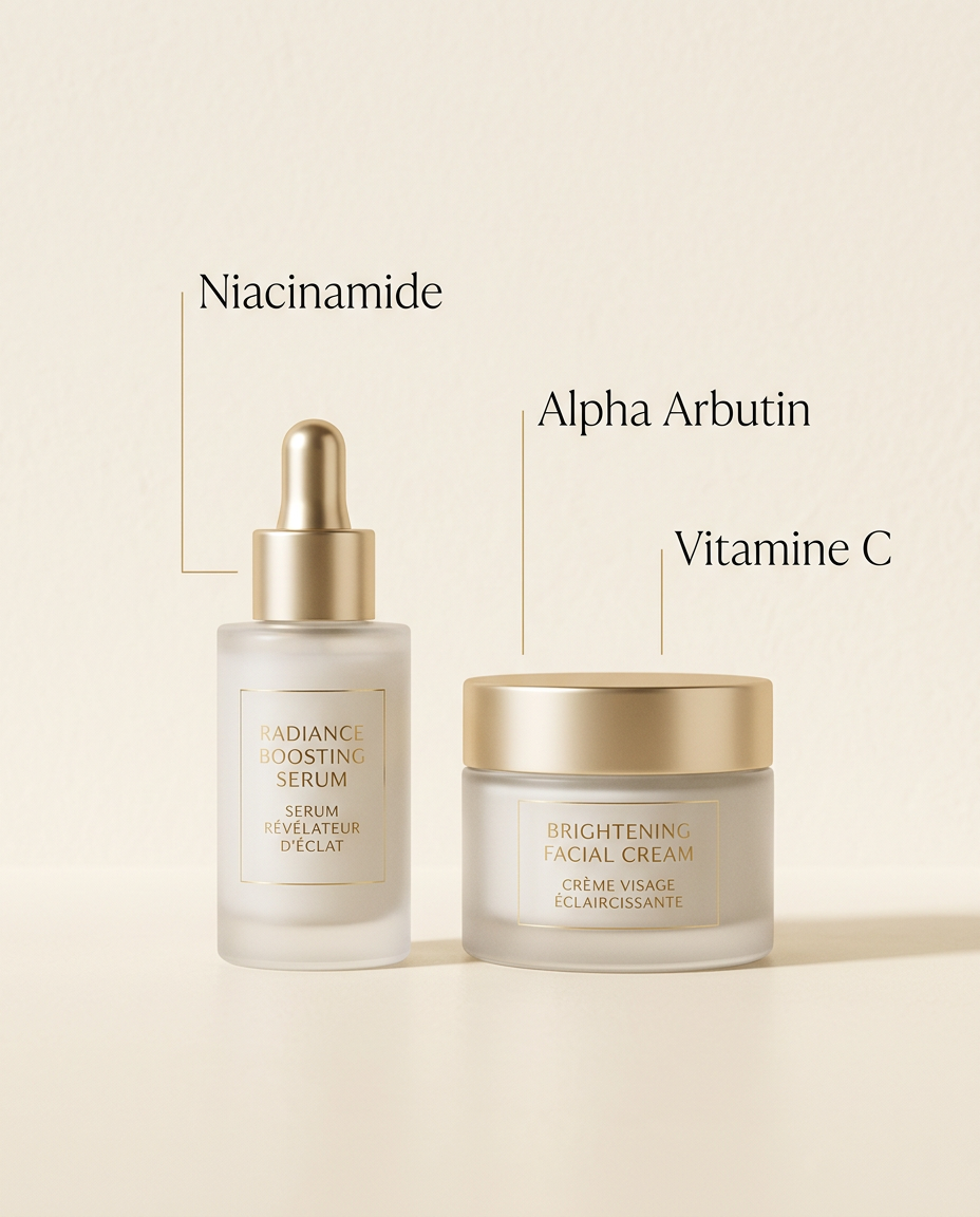 Ingrediënten: niacinamide, arbutin, vitamine C